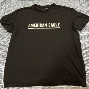 American eagle black and white tee shirt